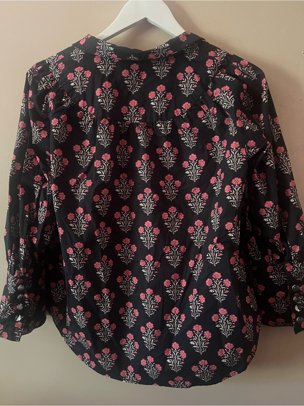 Tuckernuck Floral Mock Neck Long Sleeve Top preppy chic dainty feminine kmj twp - Picture 5 of 7